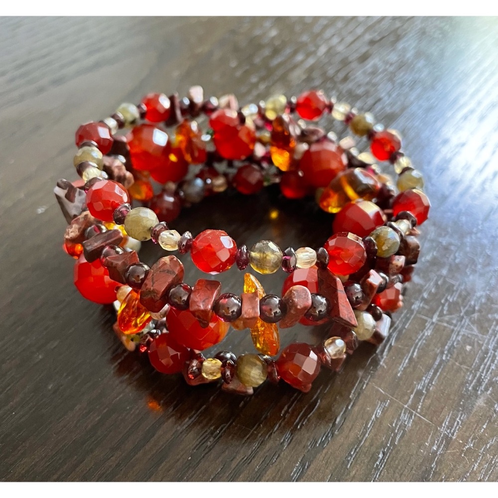 Multi-Beaded Wraparound Bracelet